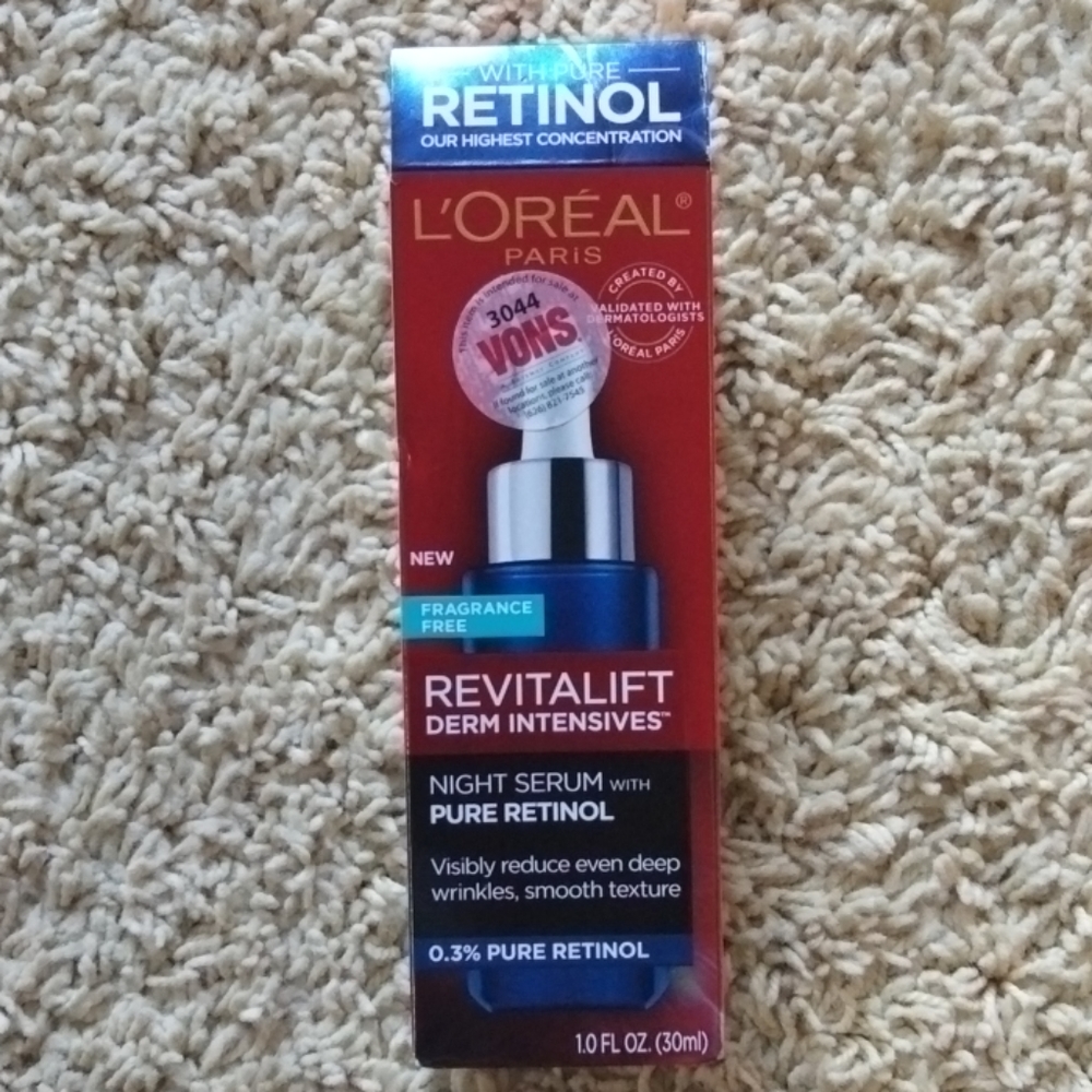 L'Oreal REVITALIFT NIGHT SERUM with Pure Rentinol